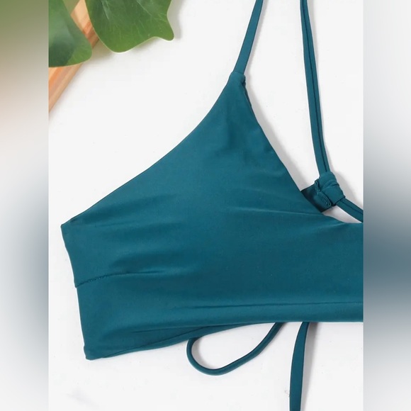 Criss Cross Teal Green Strap Bikini 👙 - Picture 5 of 5